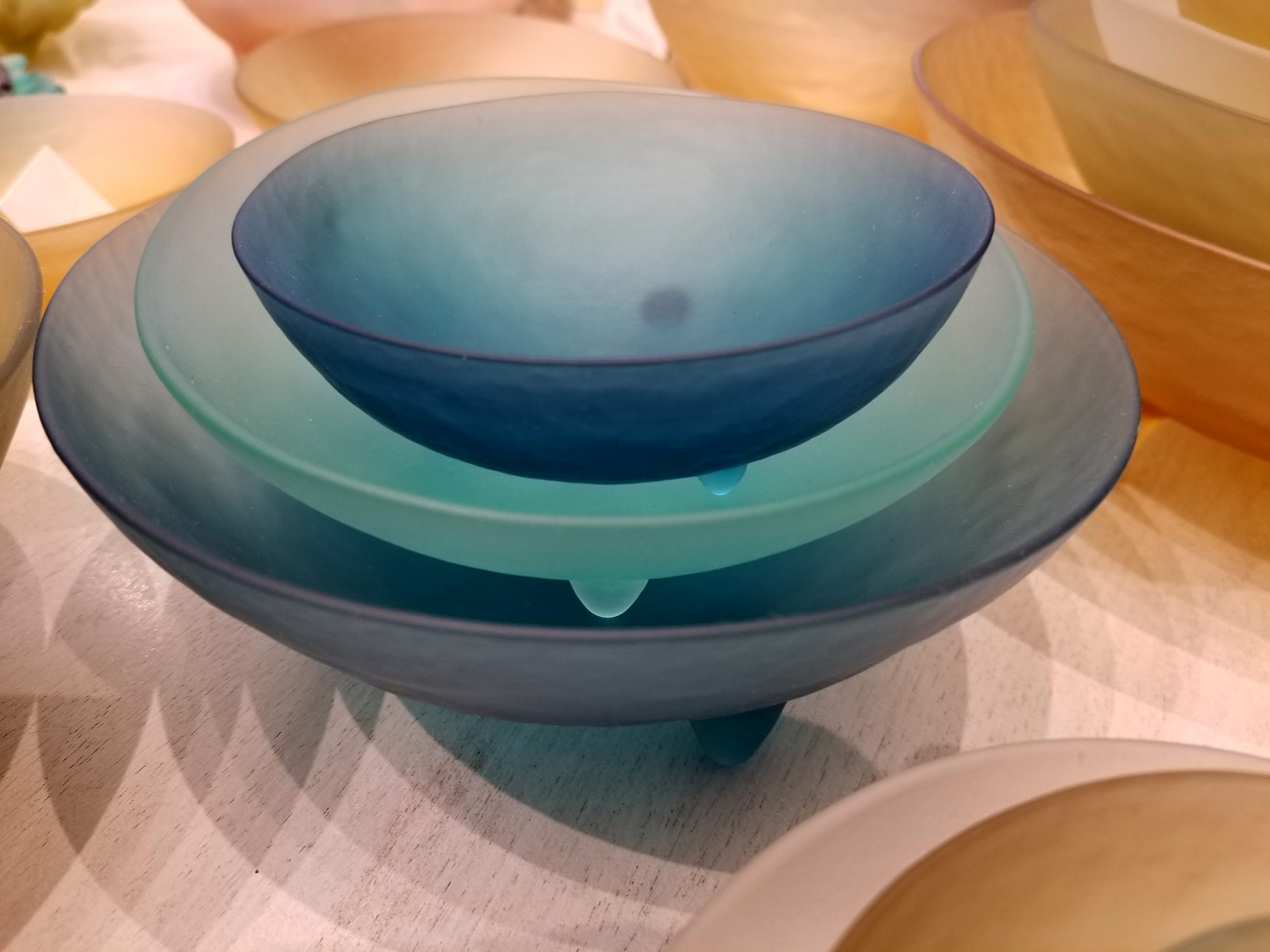  frosted glass bowls ©2018 by bret wills
