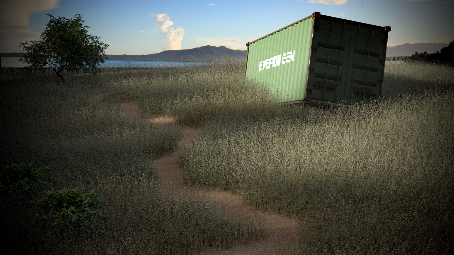 cgi shipping container by bret wills