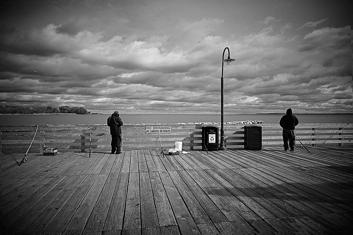 fishing off the pier ©2014 bret wills