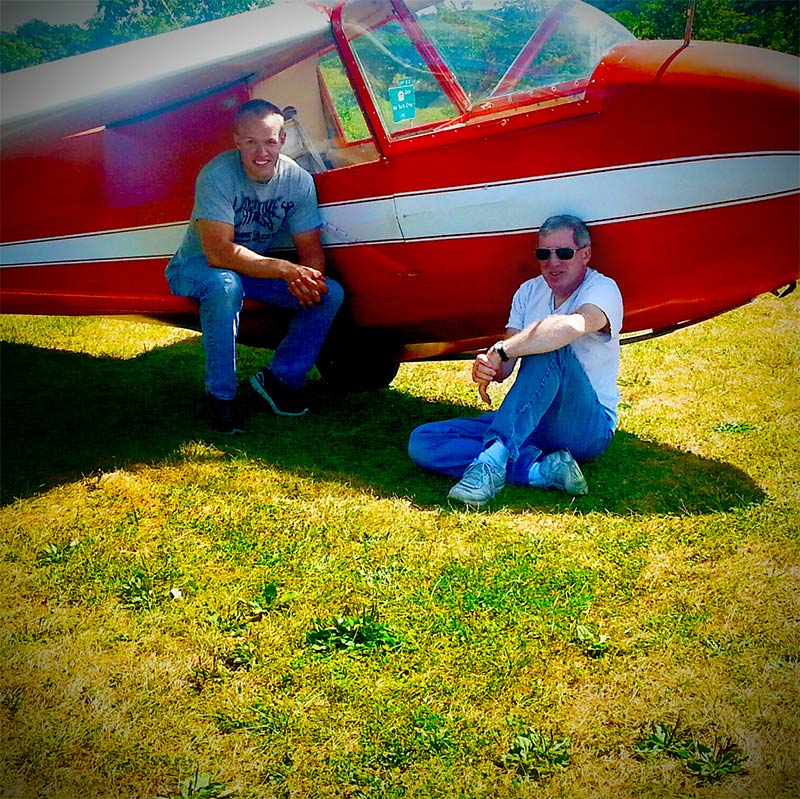 instructors and glider ©2014 bret wills